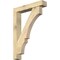 Ekena Millwork Balboa Block Rough Sawn Bracket w/ Offset Brace, Douglas Fir, 6"W x 32"D x 44"H BKT0604X32X44BOA05RDF - alternate 1
